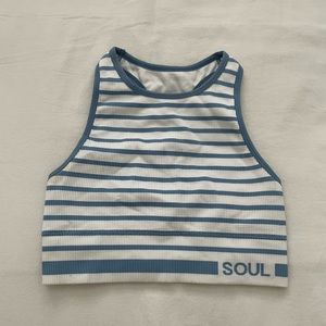 Soulcycle ribbed sports bra / workout top
